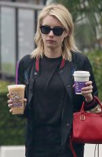 EMMA ROBERTS Out for Coffee in Los Angeles 01/05/2017