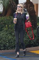 EMMA ROBERTS Out for Coffee in Los Angeles 01/05/2017