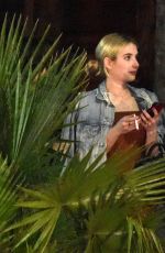 EMMA ROBERTS Out with Friends in Hollywood 01/21/2017