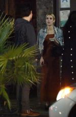 EMMA ROBERTS Out with Friends in Hollywood 01/21/2017