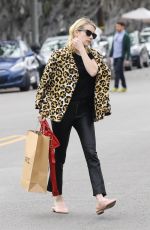 EMMA ROBERTS Shopping at A.P.C Store in Los Angeles 01/04/2017