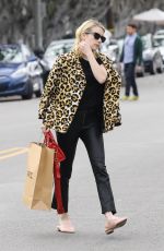 EMMA ROBERTS Shopping at A.P.C Store in Los Angeles 01/04/2017