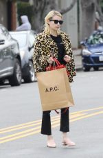 EMMA ROBERTS Shopping at A.P.C Store in Los Angeles 01/04/2017