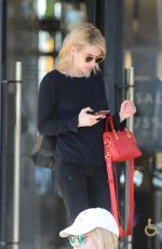 EMMA ROBERTS Shopping at Barneys New York in Beverly Hills 01/06/2017