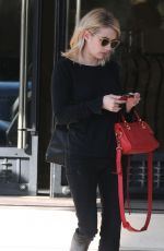 EMMA ROBERTS Shopping at Barneys New York in Beverly Hills 01/06/2017