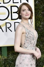 EMMA STONE at 74th Annual Golden Globe Awards in Beverly Hills 01/08/2017