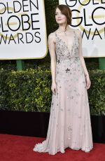 EMMA STONE at 74th Annual Golden Globe Awards in Beverly Hills 01/08/2017