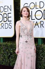 EMMA STONE at 74th Annual Golden Globe Awards in Beverly Hills 01/08/2017