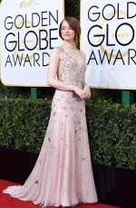 EMMA STONE at 74th Annual Golden Globe Awards in Beverly Hills 01/08/2017