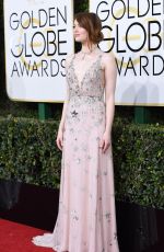 EMMA STONE at 74th Annual Golden Globe Awards in Beverly Hills 01/08/2017