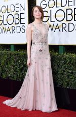 EMMA STONE at 74th Annual Golden Globe Awards in Beverly Hills 01/08/2017