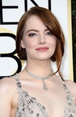 EMMA STONE at 74th Annual Golden Globe Awards in Beverly Hills 01/08/2017