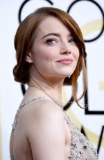 EMMA STONE at 74th Annual Golden Globe Awards in Beverly Hills 01/08/2017