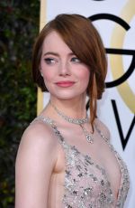 EMMA STONE at 74th Annual Golden Globe Awards in Beverly Hills 01/08/2017