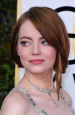 EMMA STONE at 74th Annual Golden Globe Awards in Beverly Hills 01/08/2017