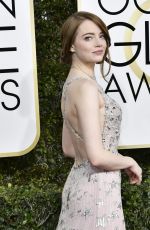EMMA STONE at 74th Annual Golden Globe Awards in Beverly Hills 01/08/2017
