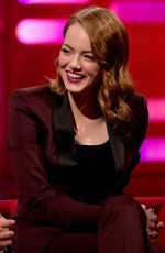 EMMA STONE at Graham Norton Show in London 01/12/2017