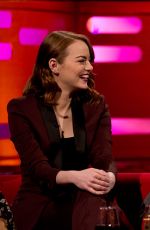 EMMA STONE at Graham Norton Show in London 01/12/2017