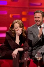 EMMA STONE at Graham Norton Show in London 01/12/2017