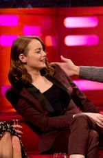 EMMA STONE at Graham Norton Show in London 01/12/2017