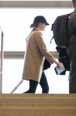 EMMA STONE at LAX Airport in Los Angeles 01/09/2017