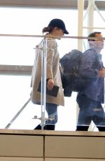 EMMA STONE at LAX Airport in Los Angeles 01/09/2017