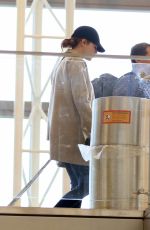 EMMA STONE at LAX Airport in Los Angeles 01/09/2017