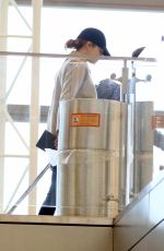 EMMA STONE at LAX Airport in Los Angeles 01/09/2017