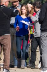 EMMA WATSON on the Set of 