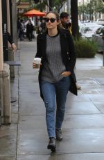 EMMY ROSSUM Out for Coffee in Beverly Hills 01/23/2017