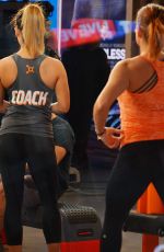 ERIN ANDERS Does a Workout Segment at Good Morning America in New York 01/010/2017