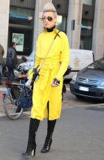 ESTHER QUEK Out and About in Milan 01/15/2017