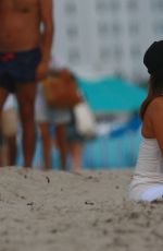 EVA LONGORIA on the Beach in Miami 01/18/2017