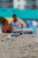EVA LONGORIA on the Beach in Miami 01/18/2017