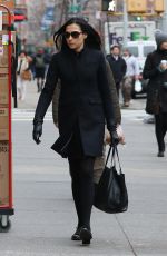 FAMKE JANSSEN Out and About in New York 01/20/2017