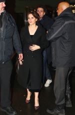 FELICITY JONES Arrives at Saturday Night Live Celebration in New York 01/14/2017
