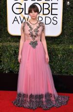 FELICITY JONES at 74th Annual Golden Globe Awards in Beverly Hills 01/08/2017