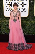 FELICITY JONES at 74th Annual Golden Globe Awards in Beverly Hills 01/08/2017