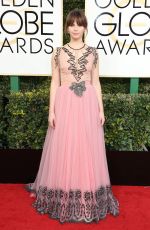 FELICITY JONES at 74th Annual Golden Globe Awards in Beverly Hills 01/08/2017