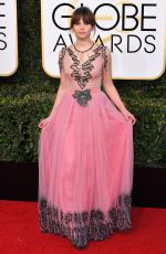FELICITY JONES at 74th Annual Golden Globe Awards in Beverly Hills 01/08/2017