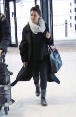 FELICITY JONES at Heathrow Airport in London 01/06/2016