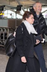 FELICITY JONES at Heathrow Airport in London 01/06/2016