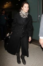 FELICITY JONES at Los Angeles International Airport 01/06/2017