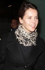 FELICITY JONES at Los Angeles International Airport 01/06/2017