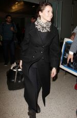 FELICITY JONES at Los Angeles International Airport 01/06/2017