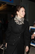 FELICITY JONES at Los Angeles International Airport 01/06/2017