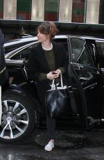 FELICITY JONES Out and About in New York 01/10/2017