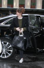 FELICITY JONES Out and About in New York 01/10/2017