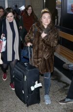 FLORENCE PUGH Arrives in Salt Lake City 01/20/2017