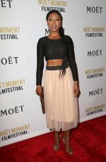 GABRIELLE DENNIS at Moet Moment Pre Golden Globe Party in Los Angeles 01/04/2017
